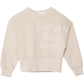 Textil Rapariga Sweats Calvin Klein JEANS res IG0IG02300 Bege