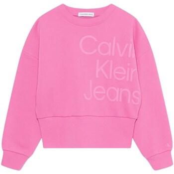 Textil Rapariga Sweats Calvin Klein Jeans IG0IG02300 Rosa
