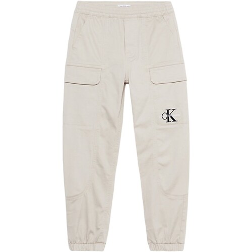 Textil Rapaz Calças Calvin Klein Jeans IB0IB01675 Bege