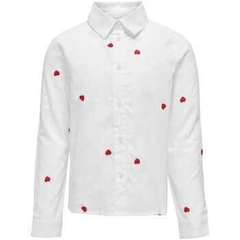 Textil Rapariga Camisas mangas comprida Only 15317047 LINA-BRIGHT WHITE Branco