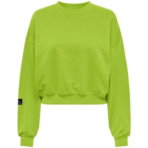 Textil Mulher Sweats Only 15312086 BELLA SHORT-LIME GREEN Verde