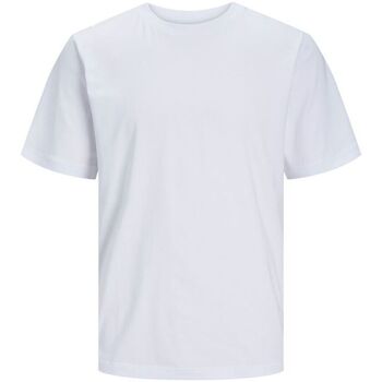 Textil Homem T-shirts e Pólos Jack & Jones 12251351 SPENCER-WHITE Branco