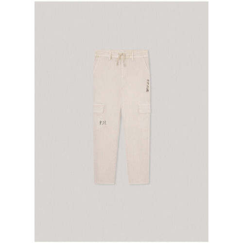 Textil Rapaz Calças Pepe jeans vintage PB210699-804-18-21 Branco