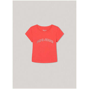 Textil Rapariga T-shirts e Pólos Pepe JEANS mesh PG503088-241-11-21 Vermelho