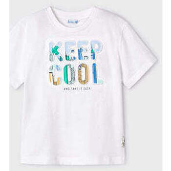 Textil Rapaz T-shirts e Pólos Mayoral 3016-19-1-17 Branco