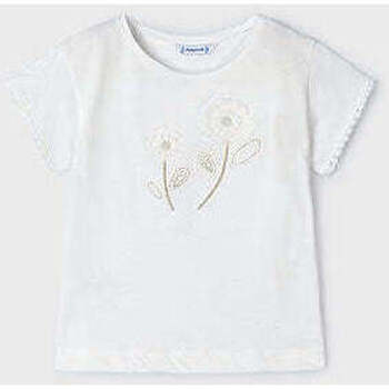 Textil Rapariga T-shirts e Pólos Mayoral 3083-59-1-17 Branco