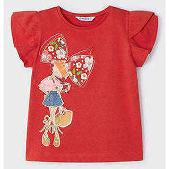 Textil Rapariga T-shirts e Pólos Mayoral 3091-58-11-17 Vermelho