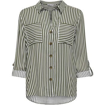 Textil Mulher camisas Only 15281677 YASMIN-GRAPE LEAF Branco