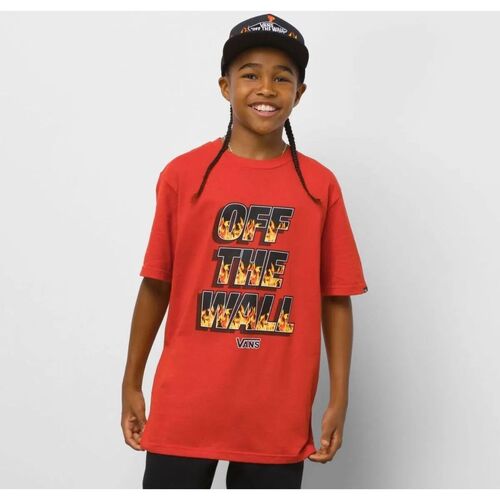 Textil Rapaz T-shirts e Pólos Vans VN0000R86UA1001-RED Vermelho