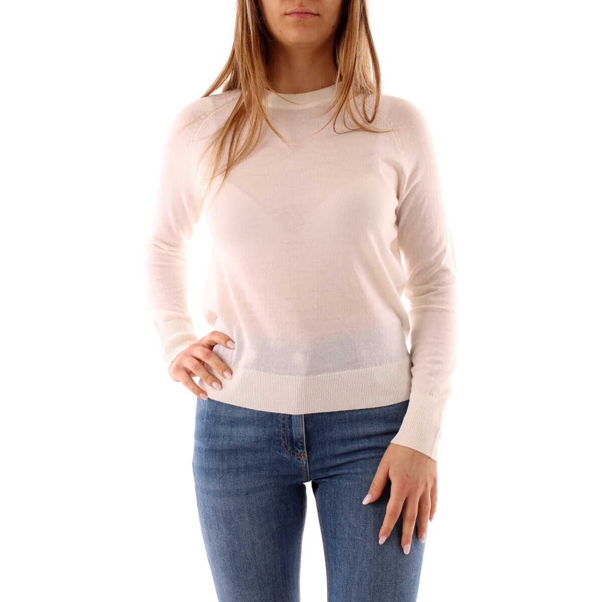 Textil Mulher Sweats Emme Marella AXE Branco