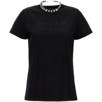 Textil Mulher T-shirts e Pólos Pinko MARCELLE 101835 A15Z-ZI4 Preto