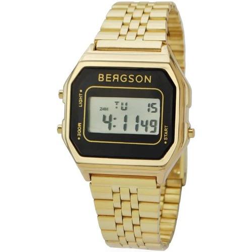 preço de uma chamada local Relógio Bergson Retro Watch Ouro