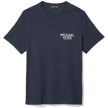 Textil Homem Oxford Short Sleeve Shirt Babies-Kids MICHAEL Michael Kors CR451VPFV4 SS MODERN LOGO TEE Azul