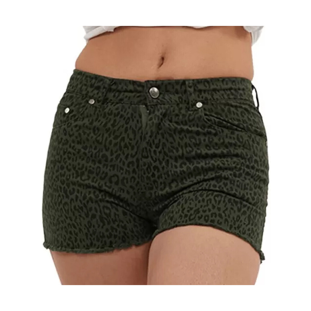 Textil Mulher Shorts / Bermudas Von Dutch  Verde