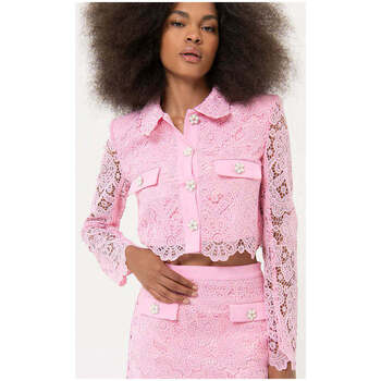 Textil Mulher Casacos de malha Fracomina FR24SJ1009W62501-183-9-1 Rosa