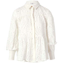 Textil Mulher camisas Fracomina FR24ST6011W68701-108-1-1 Branco