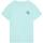 Textil Rapaz T-Shirt mangas curtas Camiseta negra de manga larga con cuello de pico y logo de icono de Calvin Klein Jeans  Azul