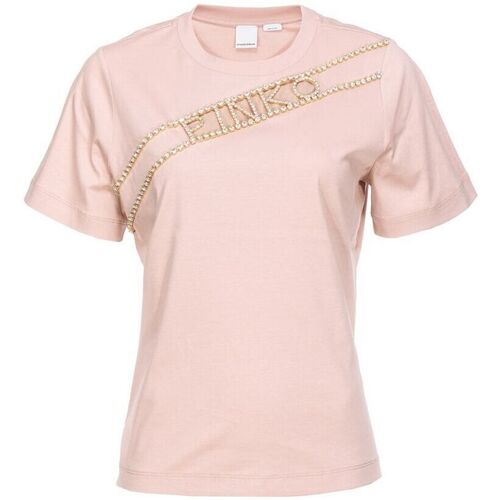 Textil Mulher T-shirts e Pólos Pinko MIRAGGIO 101610 A12H-D46 Rosa