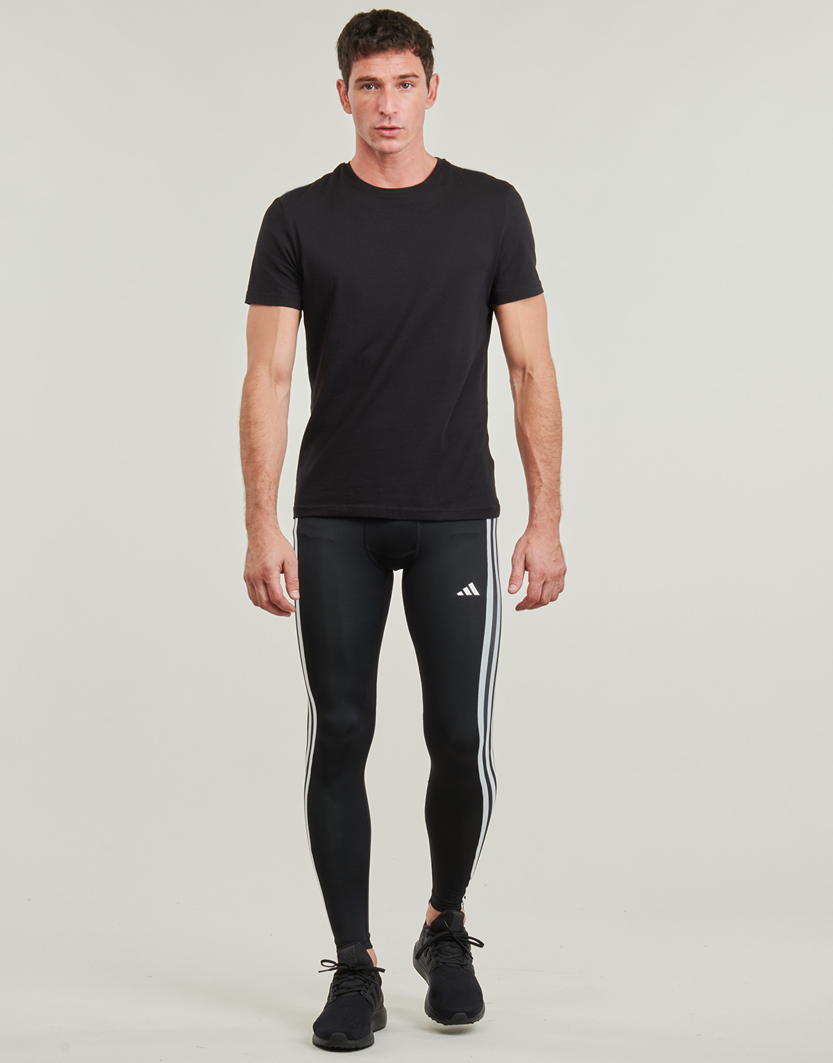 Textil Homem Collants adidas Performance TECHFIT Compression Training 3-Stripes Long Tights Preto