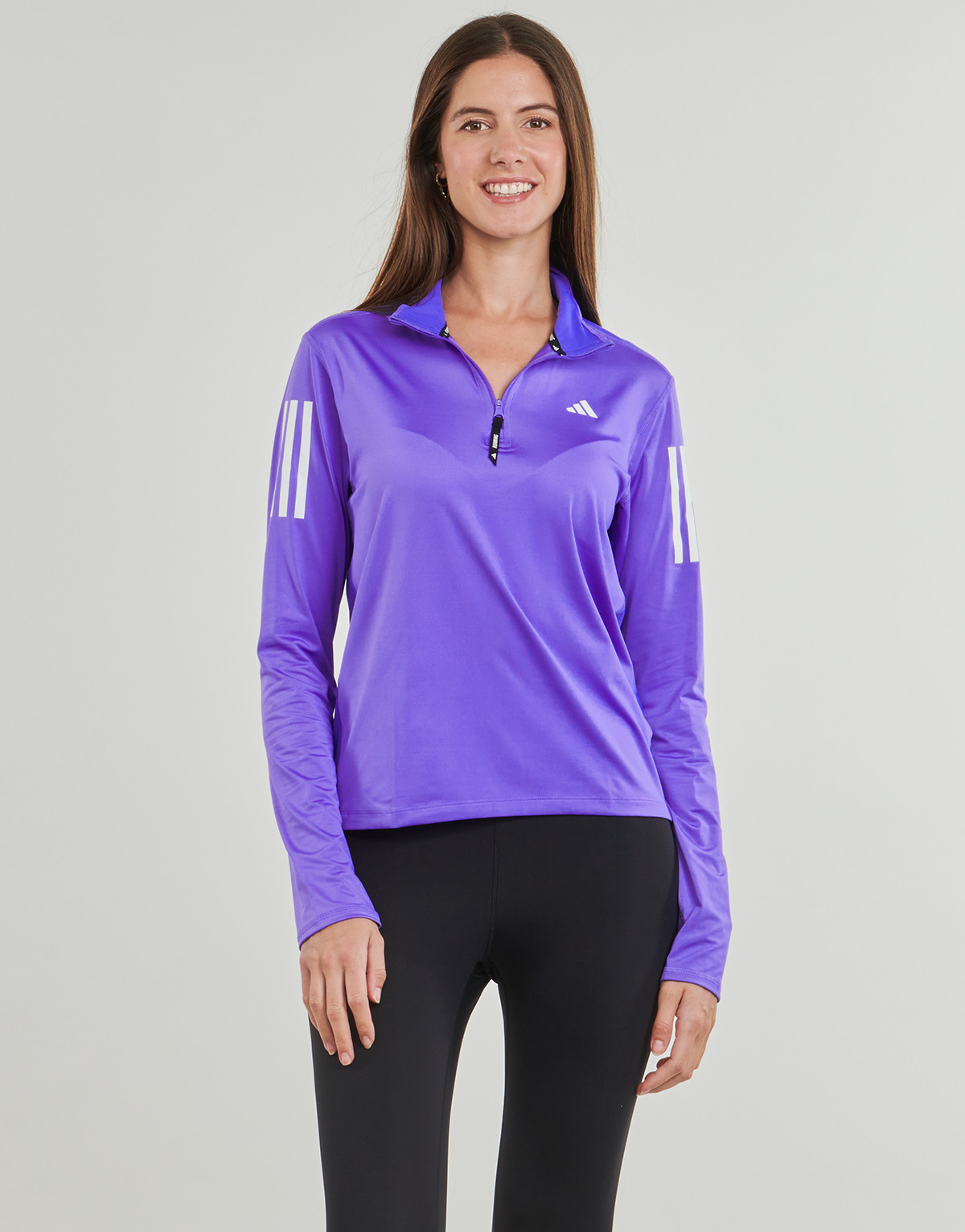 Textil Mulher Sweats adidas Performance Own the Run Half-Zip Jacket Violeta