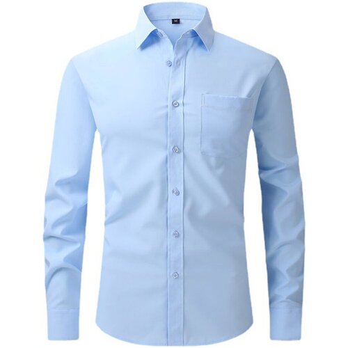 Textil Homem Camisas mangas comprida Esea W7-2 Azul