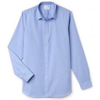 Textil Homem Camisas mangas comprida Gri Lacoste CH4078 Azul