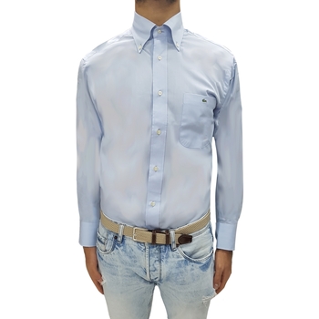 Textil Homem Camisas mangas comprida Lacoste CH3684 Azul