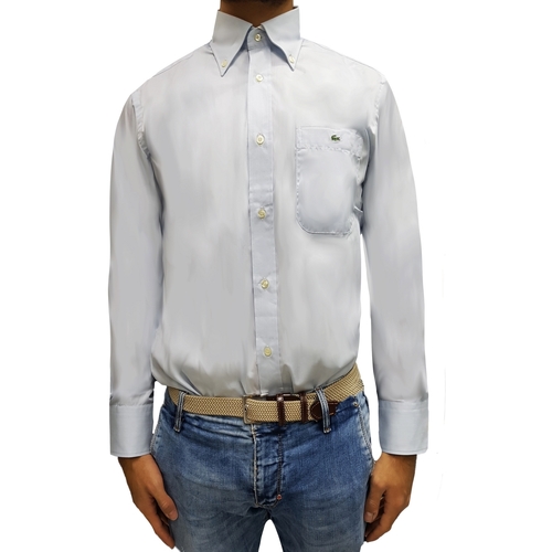 Textil Homem Camisas mangas comprida Lacoste CH3684 Marinho