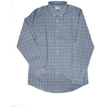 Textil Homem Camisas mangas comprida Gri Lacoste CH6045 Azul