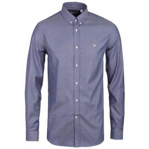 Textil Homem Camisas mangas comprida Lacoste CH5891 Azul