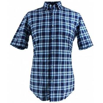 Textil Homem Camisas mangas curtas Gri Lacoste CH6129 Azul