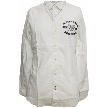 Textil Homem Camisas mangas comprida North Sails 663006 Branco