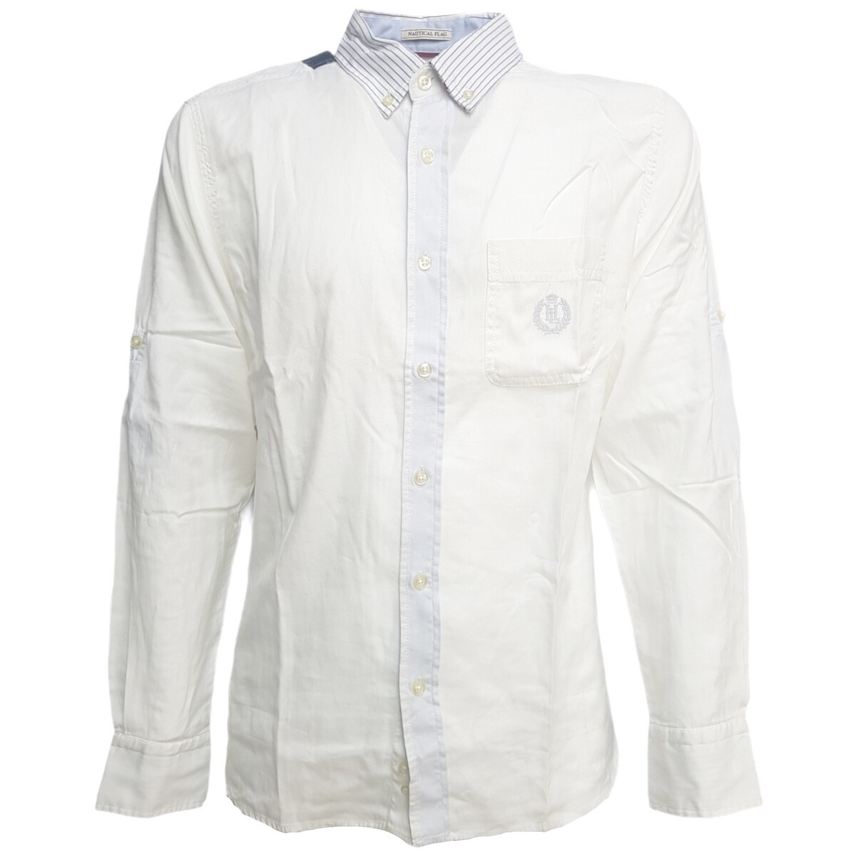 Textil Homem Camisas mangas comprida Henri Lloyd 367010 Branco
