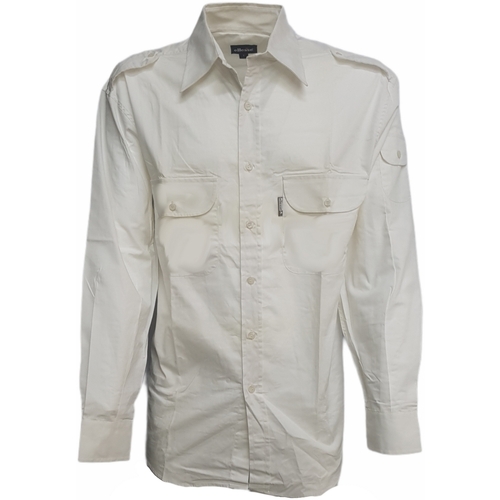 Textil Homem Camisas mangas comprida Ellesse 4364 Branco