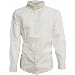 Textil Homem Camisas mangas comprida Kappa 644841X Branco