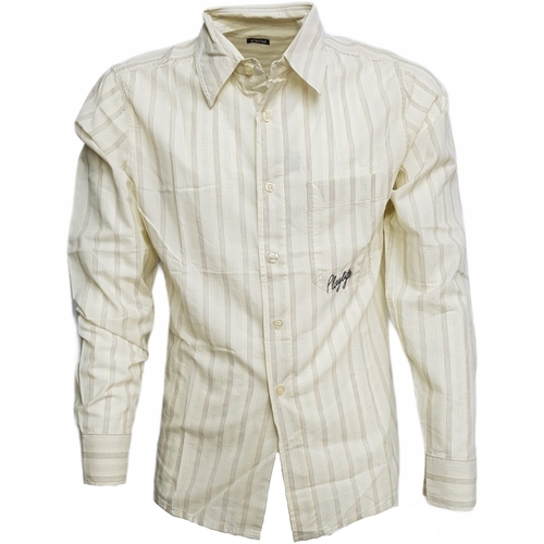 Textil Homem Camisas mangas comprida Playlife 5Q67LG74C Bege