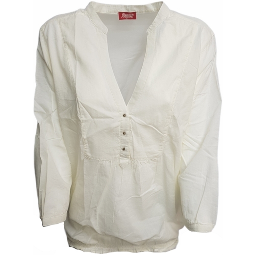 Textil Mulher camisas Playlife 5CLZQ27C Branco