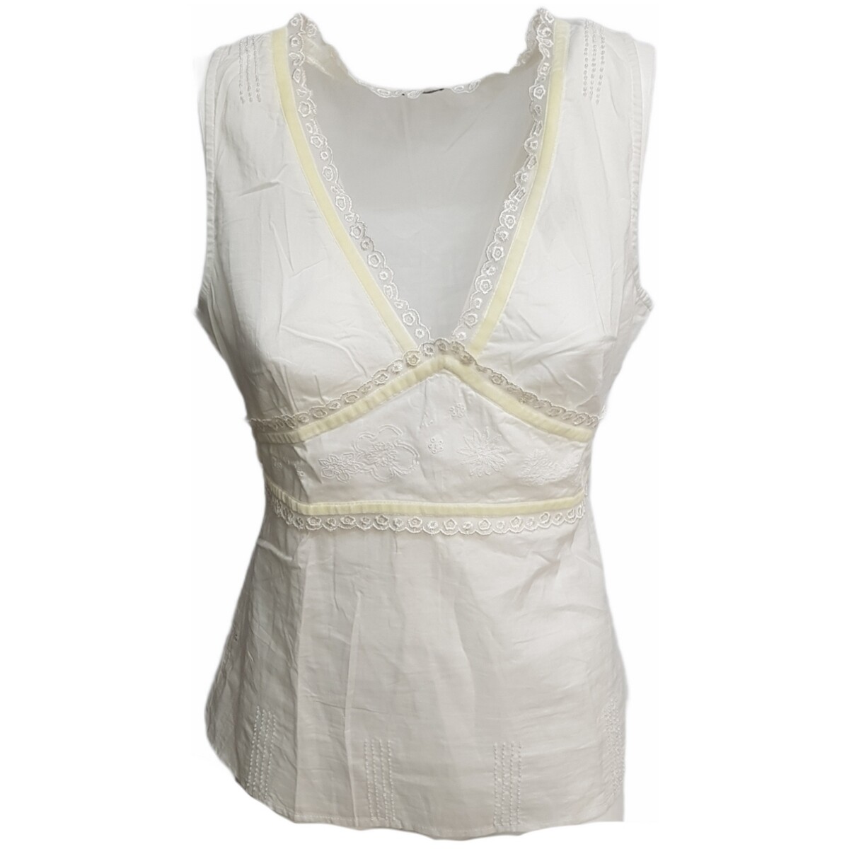 Textil Mulher camisas Playlife 5JO15Q46C Branco