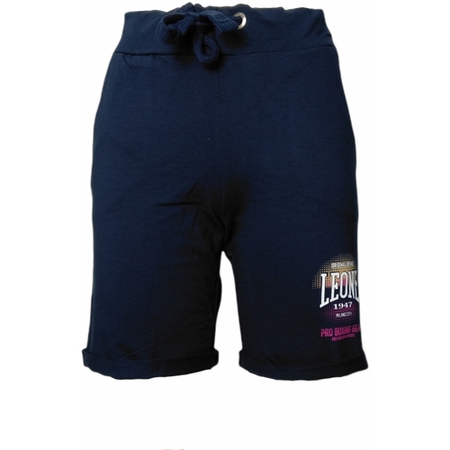Textil Mulher undefeated Shorts / Bermudas Leone LW1040 Azul