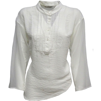 Textil Mulher camisas Café Noir KJC646 Branco