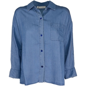 Textil Mulher camisas Café Noir JC0021 Azul