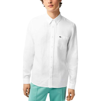 Textil Homem Camisas mangas comprida Lacoste surv CH5692 Branco