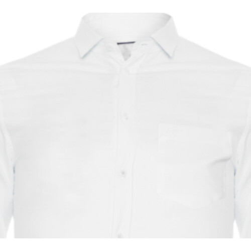 Textil Homem Camisas mangas comprida Lacoste NH3718LX CH4861 Branco