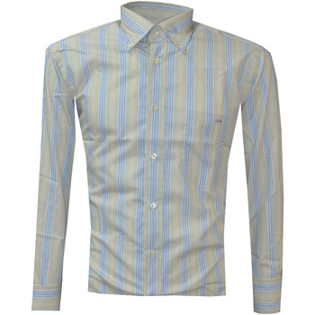 Textil Homem Camisas mangas comprida Gri Lacoste CH2155 Bege