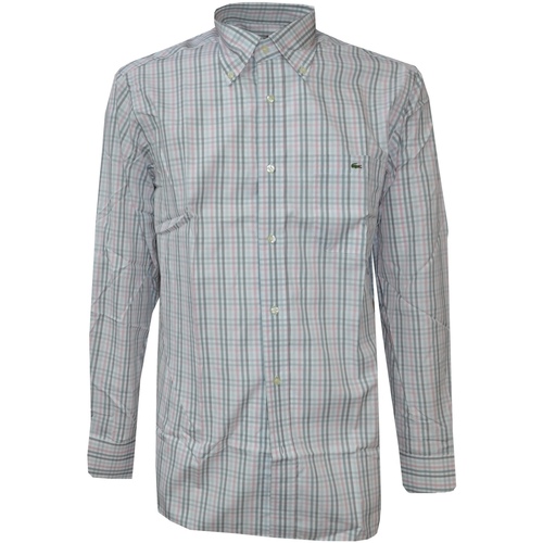 Textil Homem Camisas mangas comprida Lacoste CH3919 Cinza