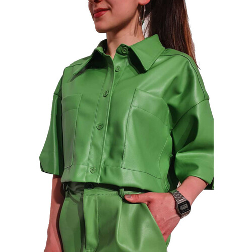 Textil Mulher camisas Lumina L5587 Verde
