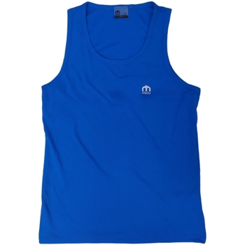 Textil Homem DSQUARED2 embossed-logo distressed T-shirt Mico MA03242 Azul