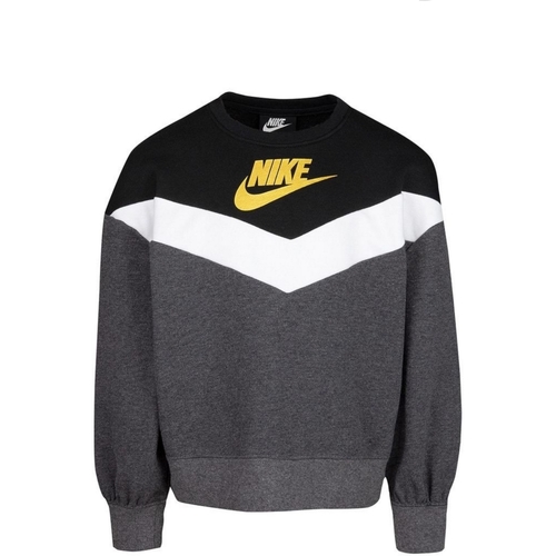 Textil Rapariga Sweats Nike Grey 36I111 Preto