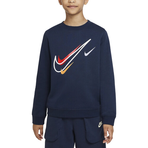 Textil Rapaz Sweats Nike Grey DX2296 Azul