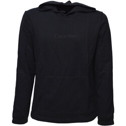 Calvin Klein Jeans Sweatshirt met neonkleurig monogramlogo met streep in zwart